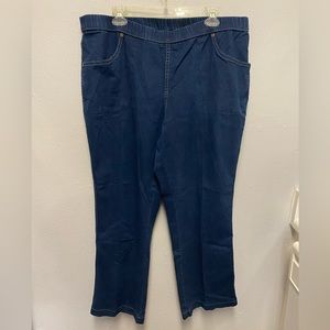 Just My Size Women's Plus Size Pull on 2-Pocket Pants. Size 18W/20W Petite.